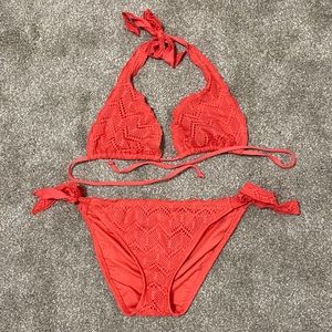 Mossimo coral bikini